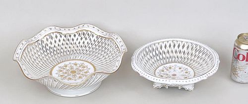 TWO FISCHER & MIEG PORCELAIN