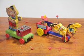 TWO FISHER PRICE PULL TOYS.  A