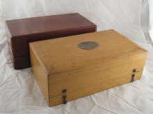 Two fitted presentation boxes