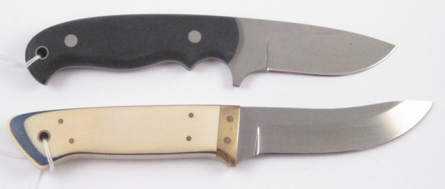 TWO FIXED BLADE KNIVES; W.G.
