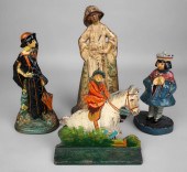 TWO FLAPPER WOMEN CAST IRON DO