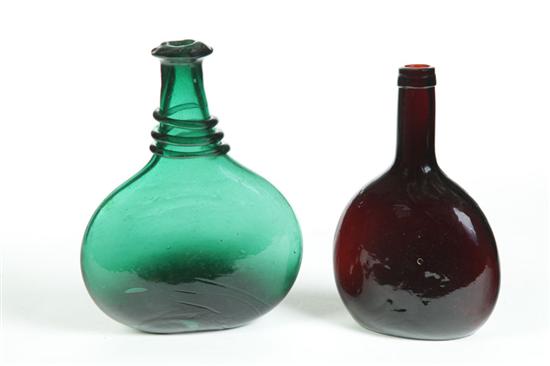 TWO FLASKS.  American or