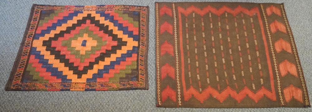 TWO FLAT-STITCH WOOL, POSSIBLY