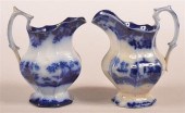 TWO FLOW BLUE IRONSTONE CHINA