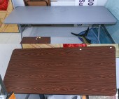 TWO FOLDING TABLES Including a