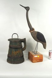 TWO FOLK ART WOOD ITEMSTwo Fol