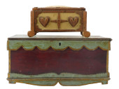 TWO FOLK ART WOODEN BOXES, INC
