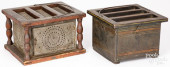 TWO FOOT WARMERS, 19TH C.<br>T