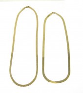 TWO FOURTEEN KARAT GOLD HERRIN