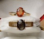 TWO FOURTEEN KARAT YELLOW GOLD