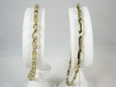 TWO FOURTEEN YELLOW GOLD CHAIN