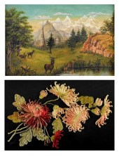 TWO FRAMED 19TH C. ARTWORKS, O