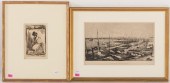 TWO FRAMED 19TH CENTURY ETCHIN