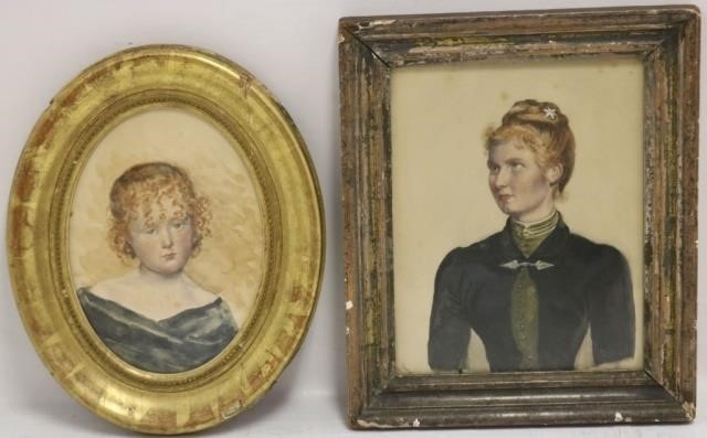 TWO FRAMED 19TH CENTURY