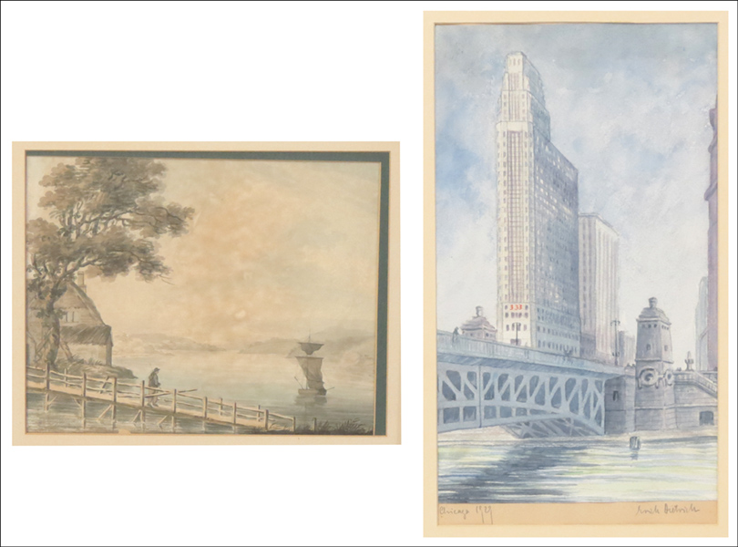 TWO FRAMED 19TH/20TH CENTURY