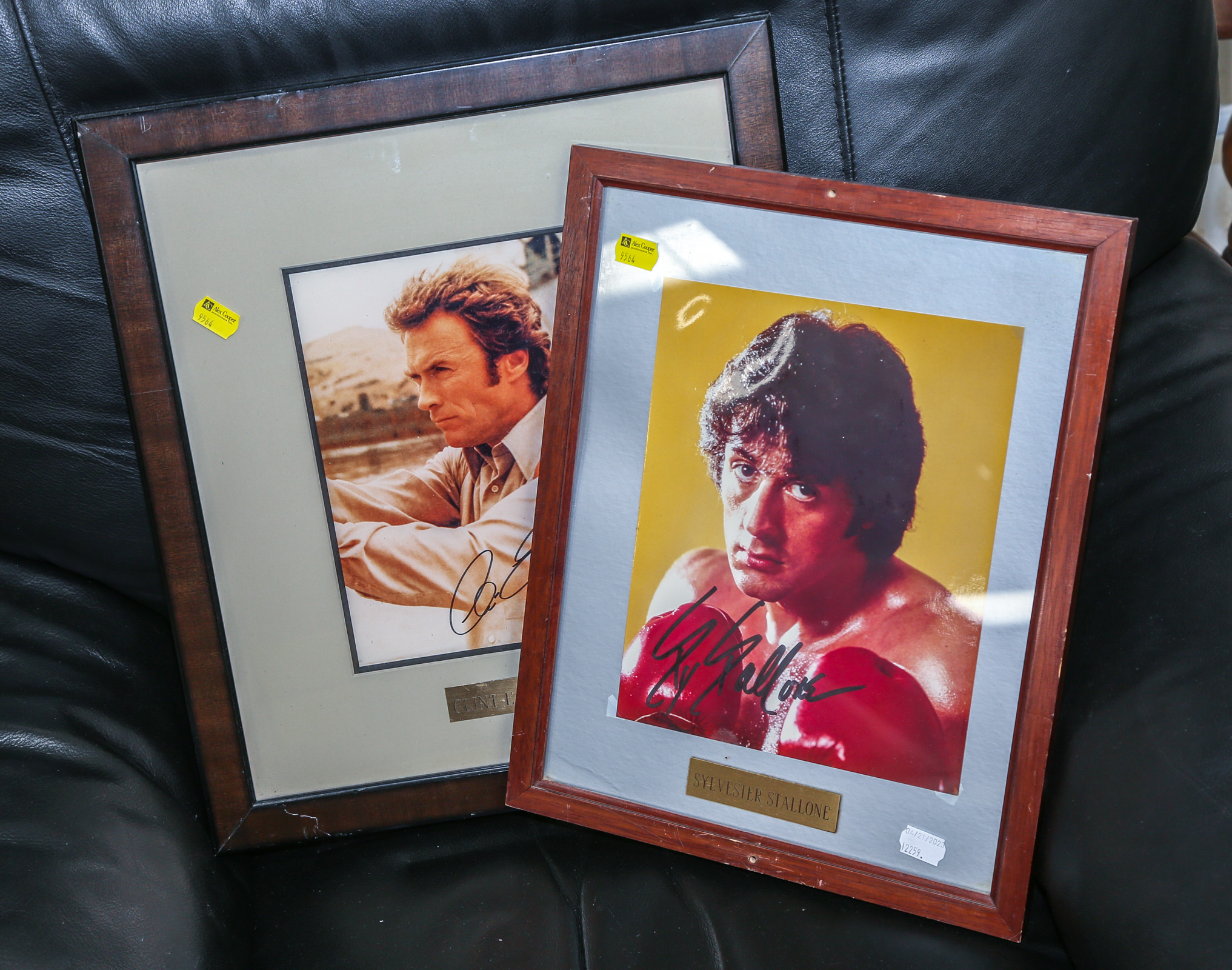 TWO FRAMED ACTOR PHOTOGRAPHS