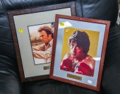 TWO FRAMED ACTOR PHOTOGRAPHS I