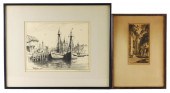 TWO FRAMED AMERICAN PRINTS: GO