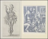 TWO FRAMED AMERICAN PRINTS: MA