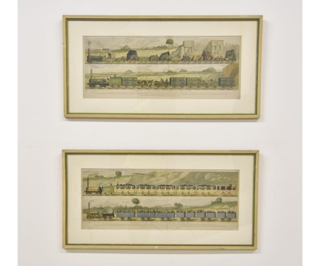 Two framed and matted English