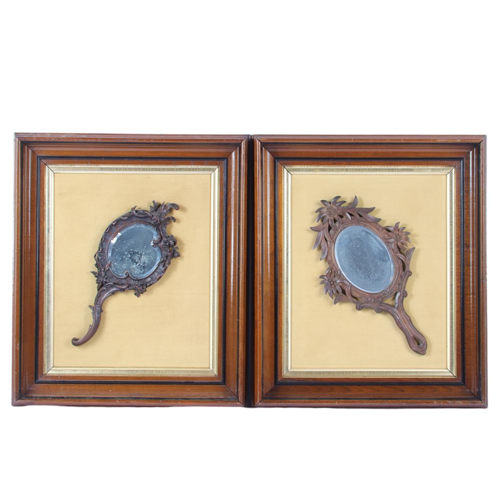 TWO FRAMED ANTIQUE BLACK FOREST