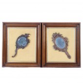 TWO FRAMED ANTIQUE BLACK FORES