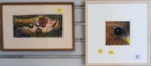 TWO FRAMED ART PIECESTwo Frame