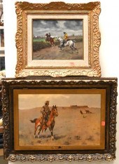 TWO FRAMED ART PIECESTwo Frame