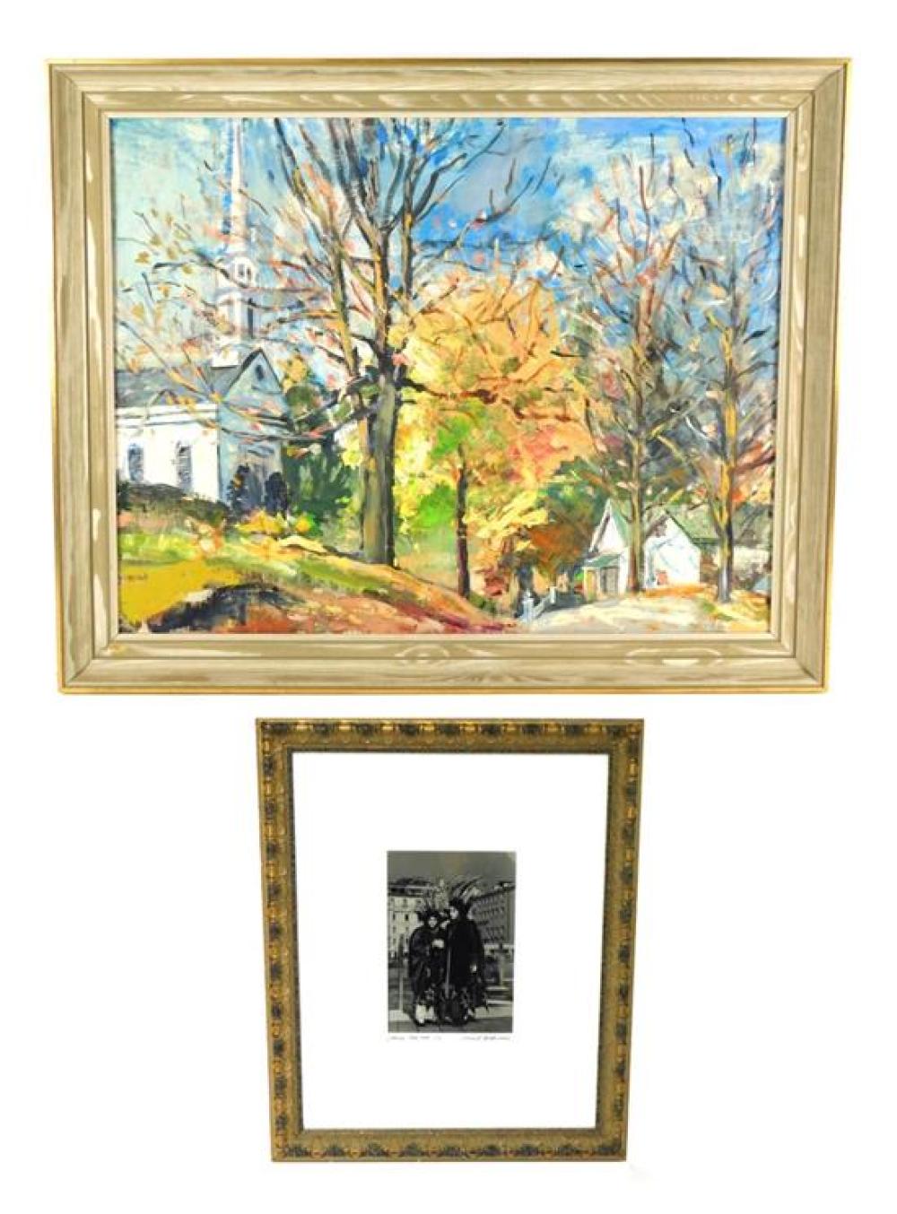 TWO FRAMED ARTWORKS: ALICE HARVEY