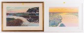 TWO FRAMED ARTWORKS Including