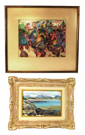 TWO FRAMED ARTWORKS: SHEILA MA