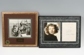 TWO FRAMED AUTOGRAPH PHOTOS OF