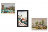 TWO FRAMED BEADWORK PANELSTwo