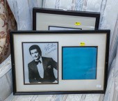 TWO FRAMED CELEBRITY PHOTOS In