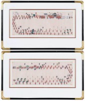 TWO FRAMED CHINESE PAINTINGS O