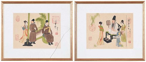 TWO FRAMED CHINESE