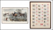TWO FRAMED DECORATIVE ITEMS. T