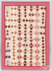 TWO FRAMED DOLL QUILTS, LATE 1