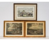 Two framed engravings to inclu
