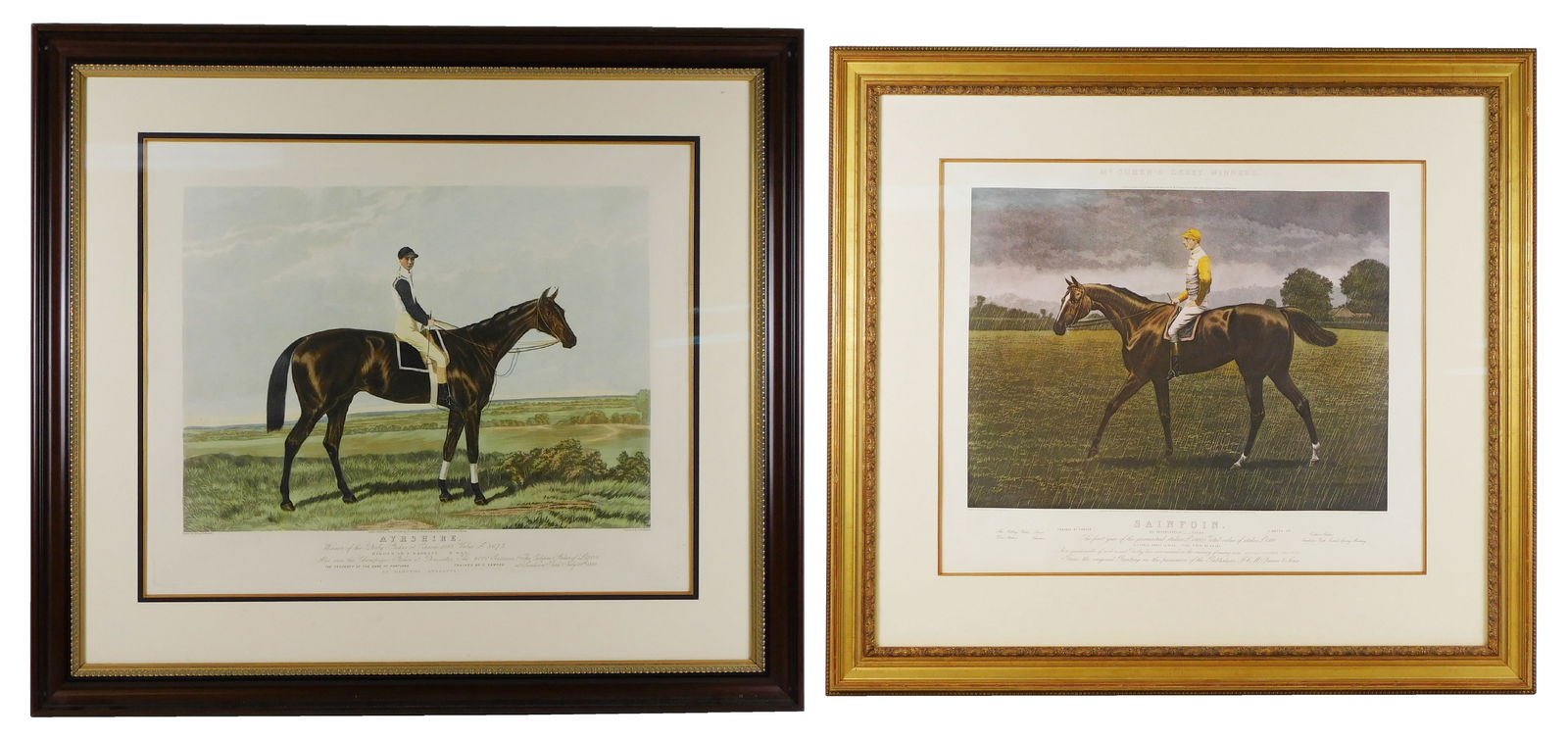 TWO FRAMED EQUESTRIAN THEMED