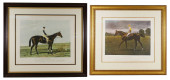TWO FRAMED EQUESTRIAN THEMED P