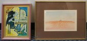 TWO FRAMED EUROPEAN SURREALIST