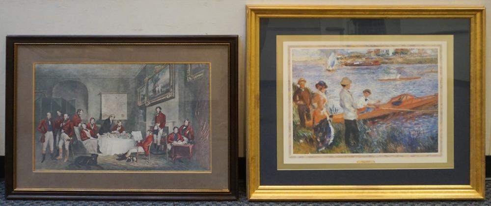 TWO FRAMED FIGURAL GROUP OFFSET