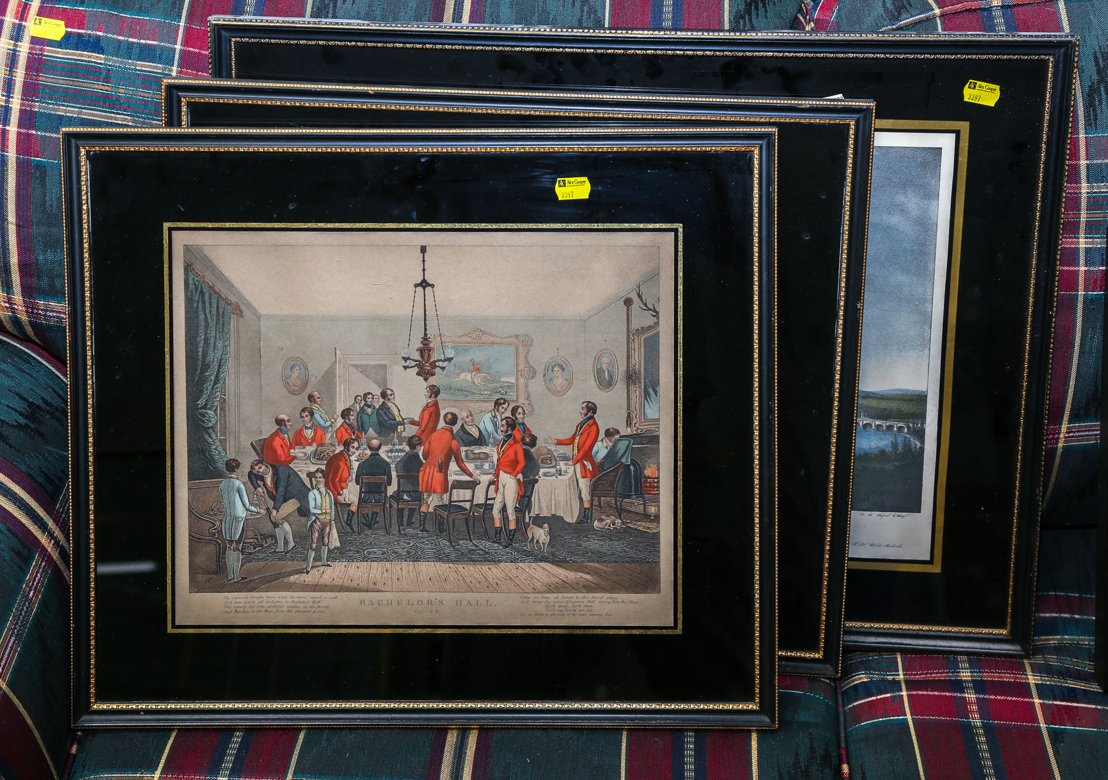 TWO FRAMED FOX HUNTING PRINTS