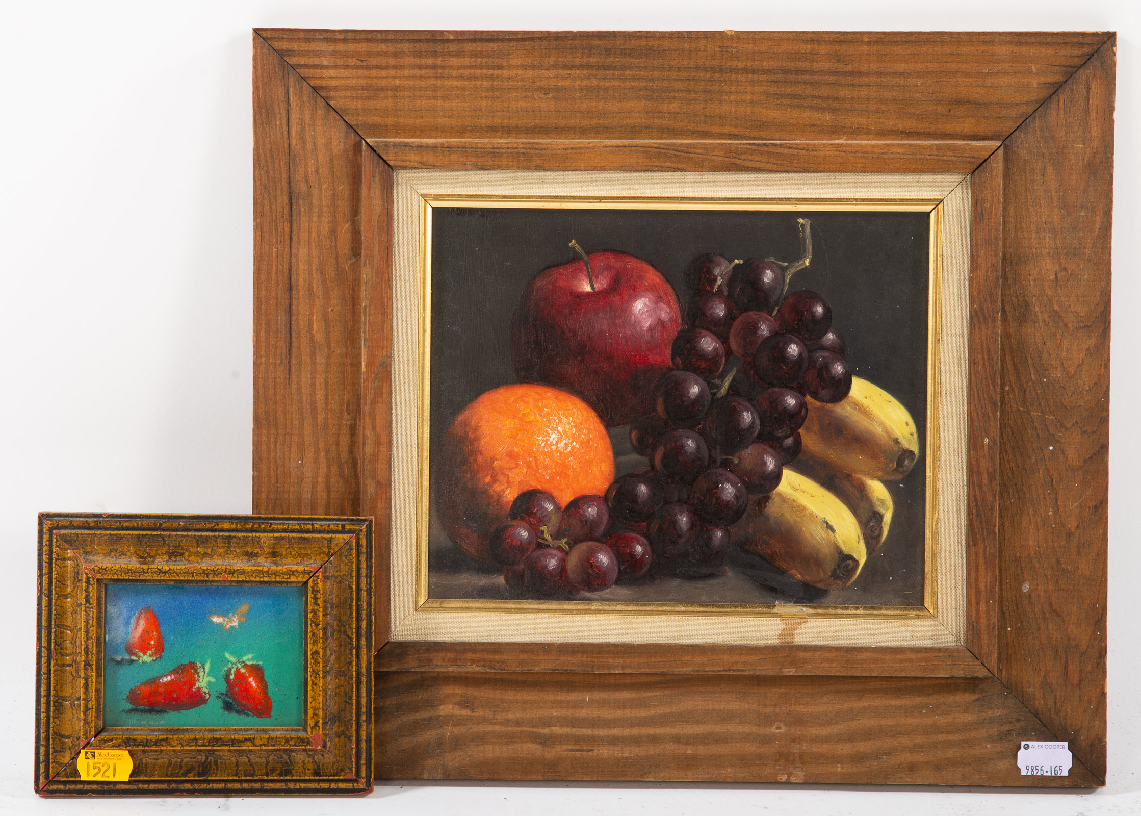 TWO FRAMED FRUIT STILL LIFES,