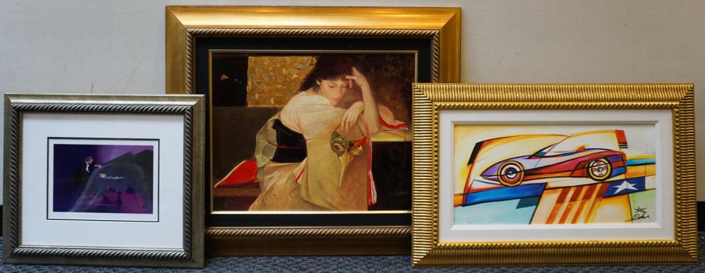 TWO FRAMED GICLEE PRINTS AND A