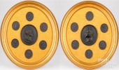 TWO FRAMED GROUPS OF WEDGWOOD