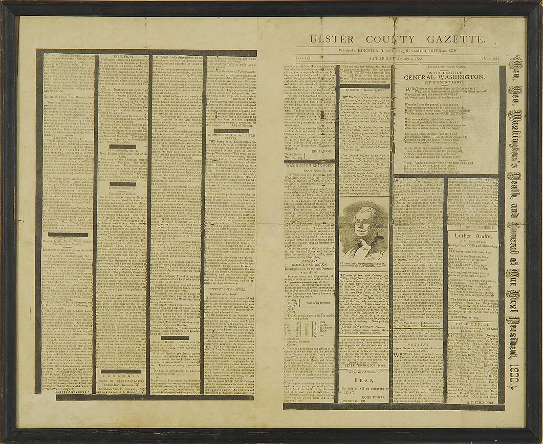 TWO FRAMED ILLUSTRATED NEWSPAPERS