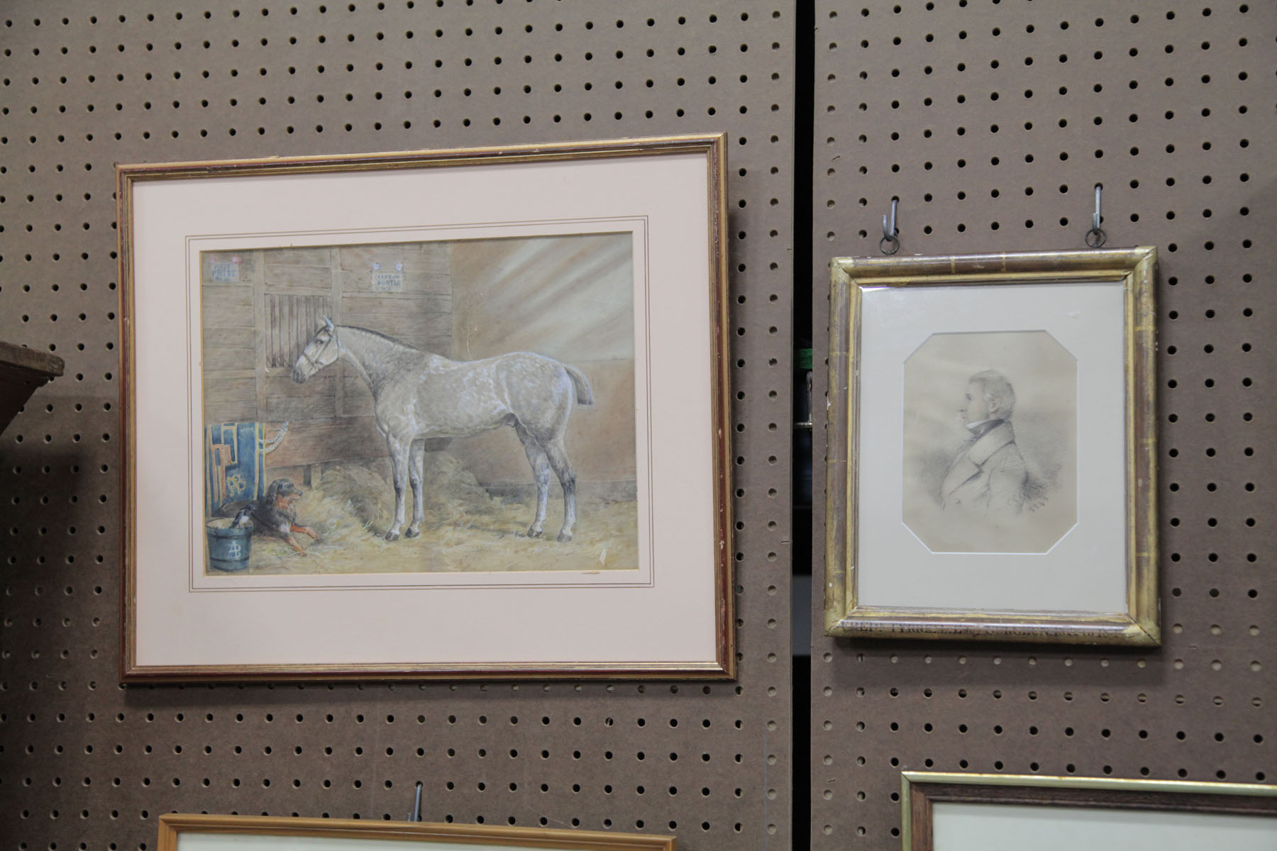 TWO FRAMED ITEMS.  England  mid and