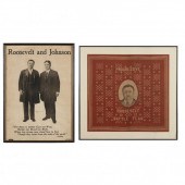 TWO FRAMED ITEMS FROM ROOSEVEL